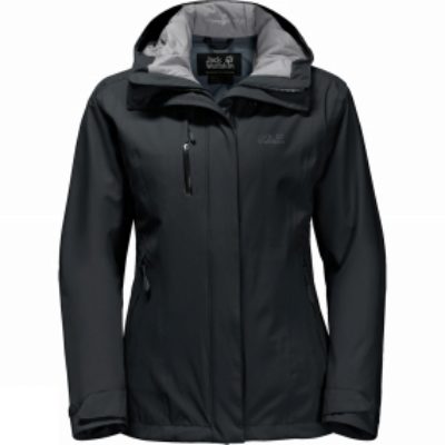 Jack Wolfskin Womens Troposphere Jacket Black/Dark Iron Jack Wolfskin Womens Troposphere Jacket Black/Dark Iron